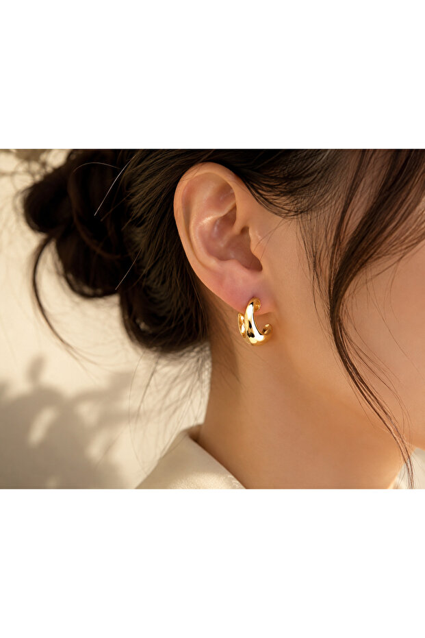 Velvet Gold Hoops