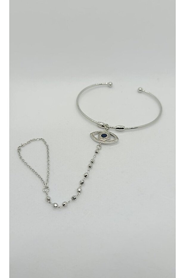 Silver Nazar Aura Şahmeran Bracelet