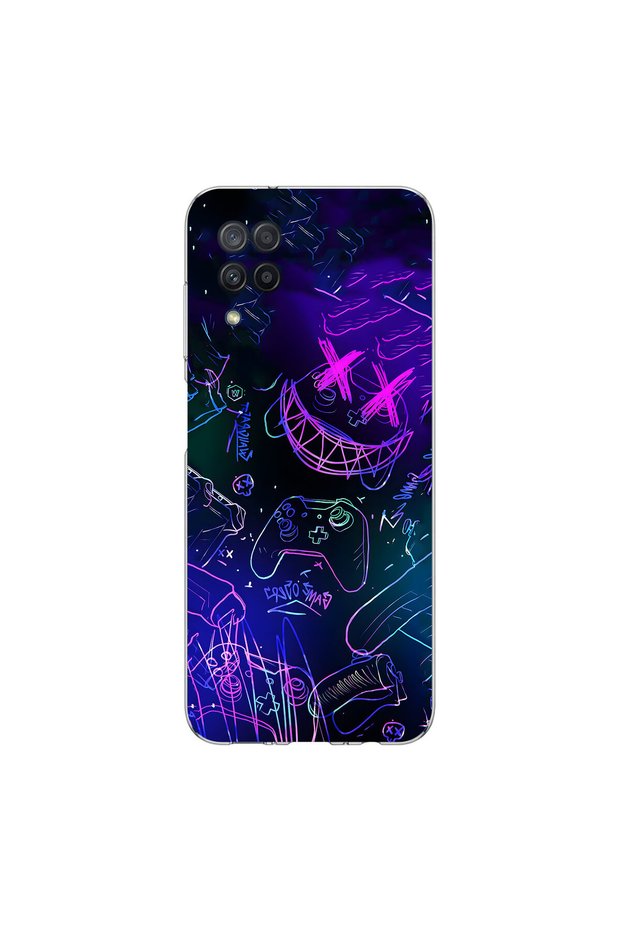 Samsung Galaxy M12 Compatible Graffiti 4 Design Transparent Case