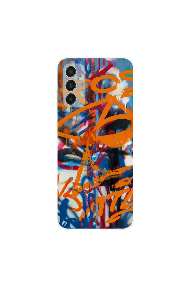 Samsung Galaxy M13 Compatible Graffiti 2 Design Transparent Case
