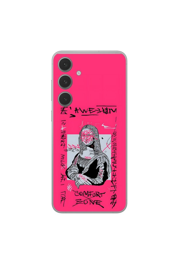 Samsung Galaxy S25 Fe Compatible Graffiti 1 Design Transparent Case