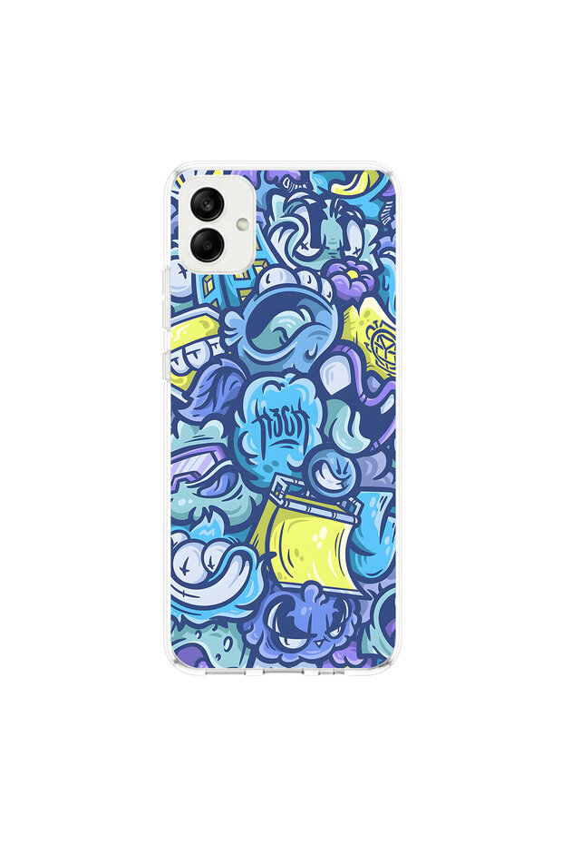 Samsung Galaxy A05 Compatible Graffiti 9 Design Transparent Case