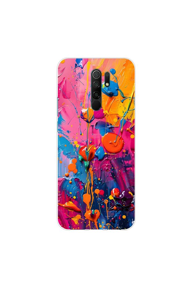 Redmi 9 Compatible Graffiti 3 Design Transparent Case
