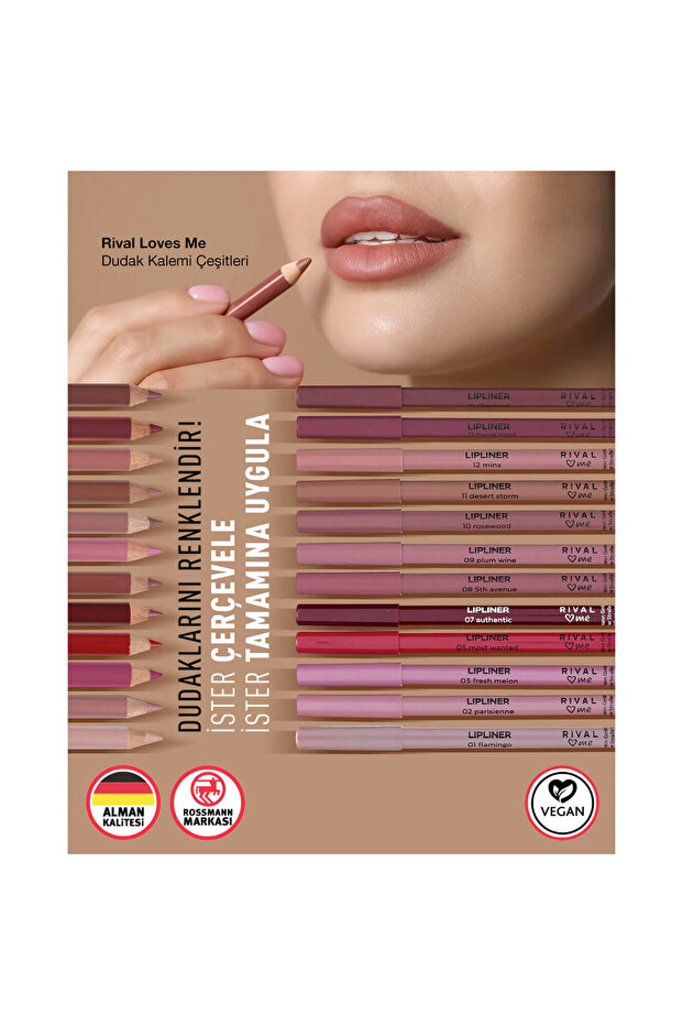 Lip Pencil No:08 5Th Avenue 1 Piece