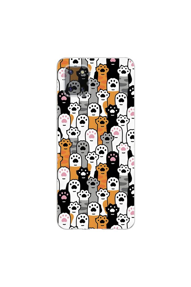 Samsung Galaxy Note 10 Lite Compatible Cat Designs 3 Transparent Case