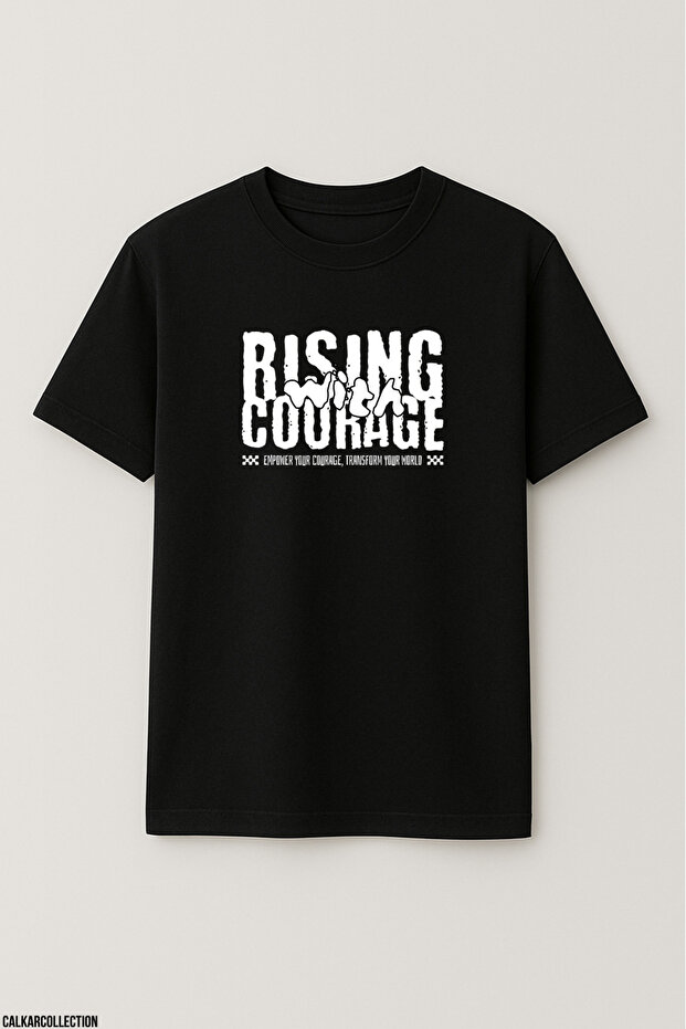 Unisex Oversize Text Printed3 Tshirt