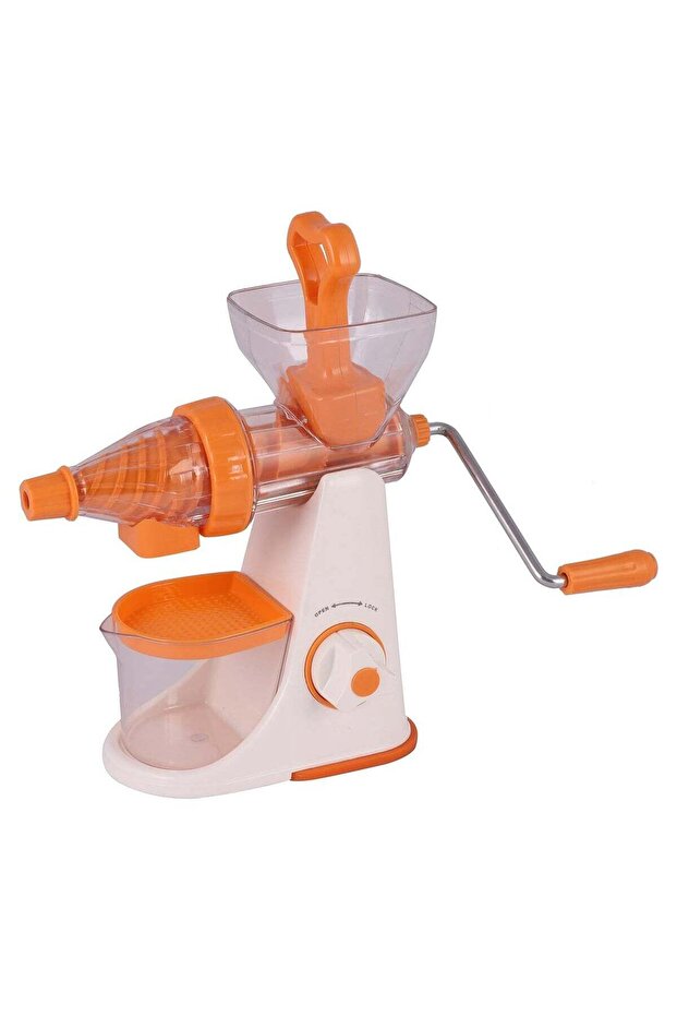 Hand Juicer Machine for Home, Juice Maker Machine, Deluxe Fruit & Vegetable Manual Juicer with Vacuum Base Steel Handle