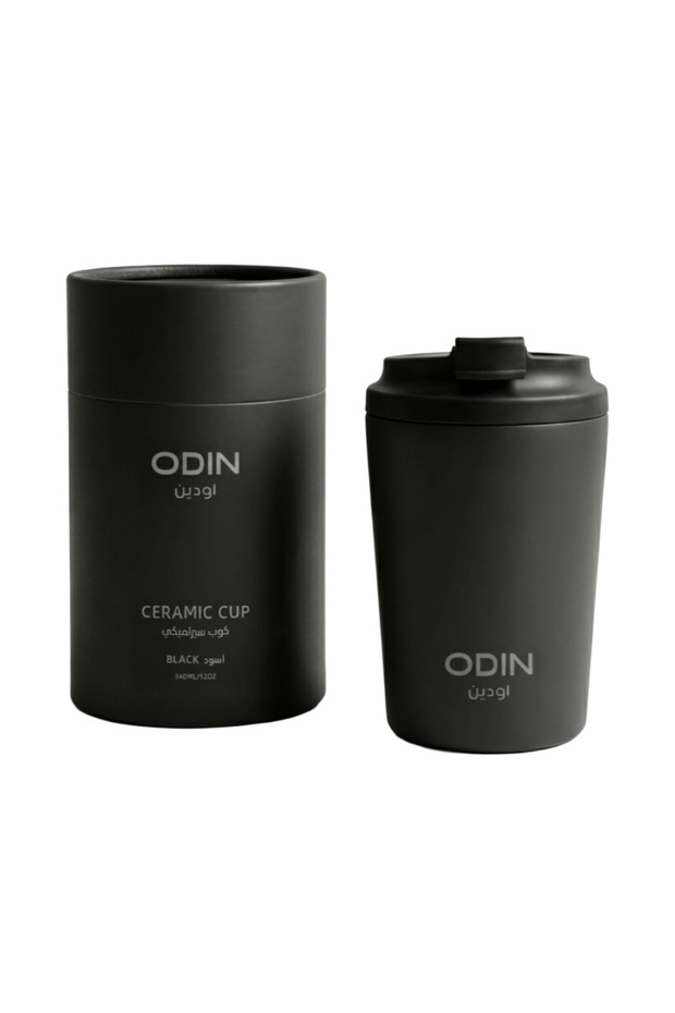 كوب قهوة ستيل حافظ للحرارة مج عازل مطلي سيراميك للقهوة والشاي - 340 مل | Thermal Coffee Mug Ceramic Coated Cup for Coffee & Tea
