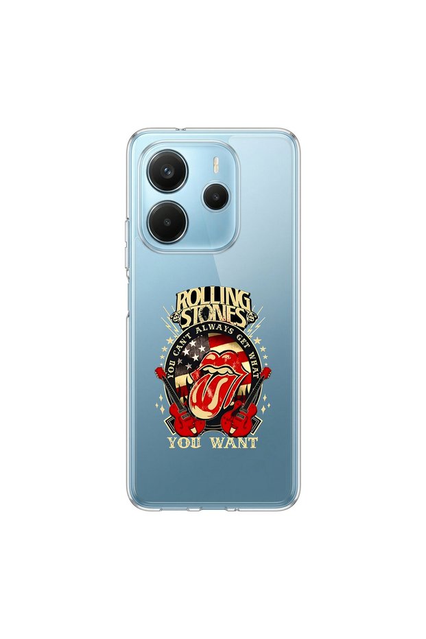 Redmi Note 14 Compatible Metal 15 Design Transparent Case