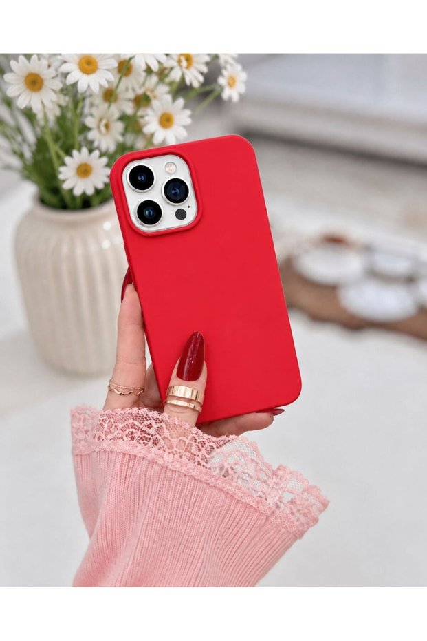 iPhone 14 Pro Max Case Inside Velvet Camera Raised Launch Silicone Back Cover
