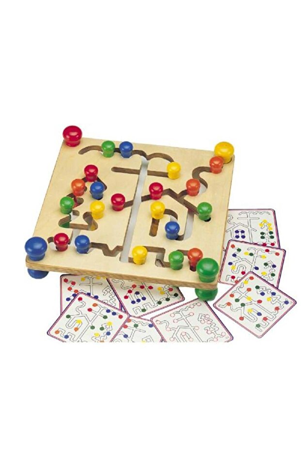Wooden Bead Track Game
