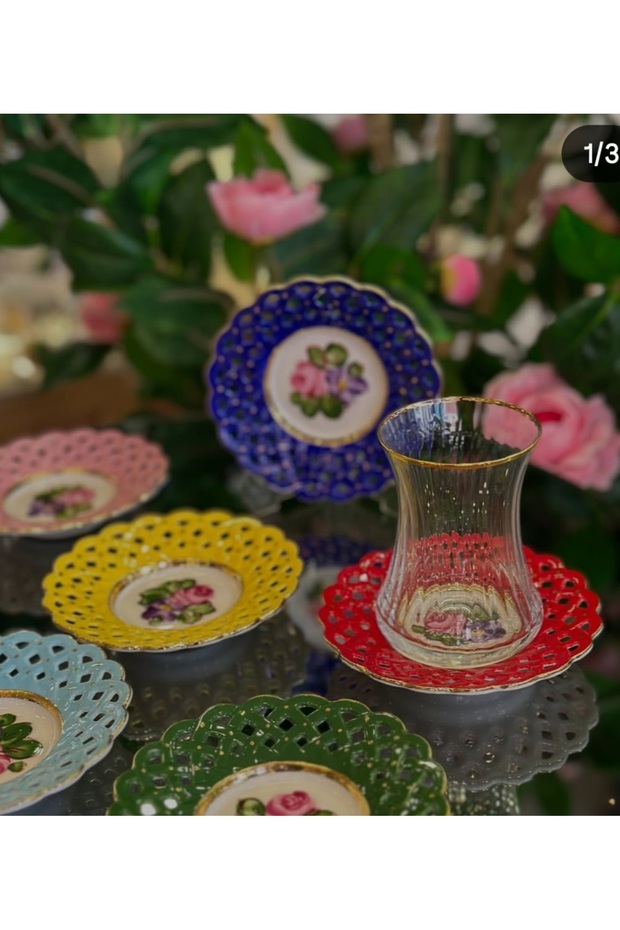 Liza Porcelain Hand-Painted 6-Piece Tea Set