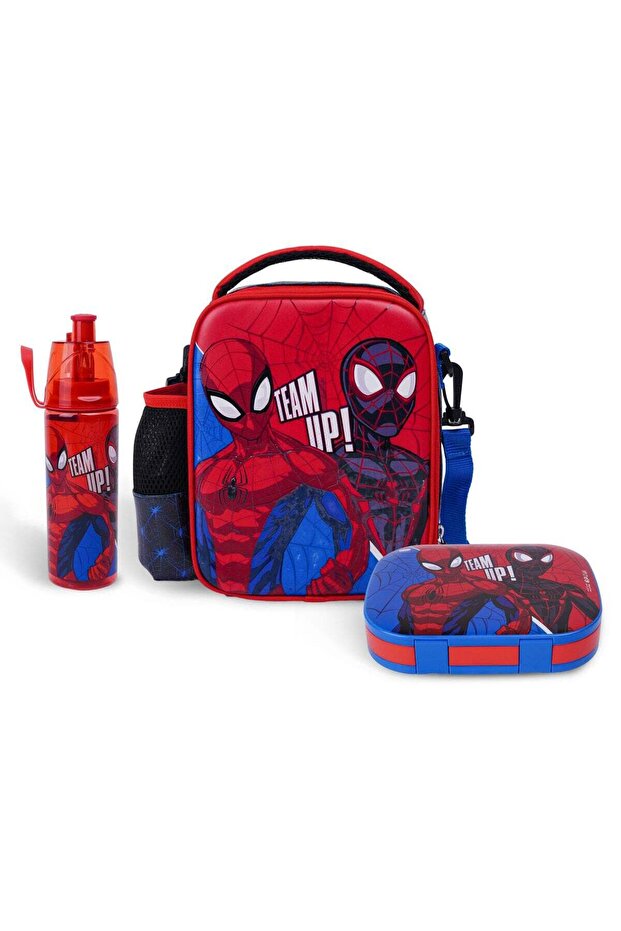 Spiderman Smash 3in1 Lunch Bag, Water Bottle And Lunch Box Set