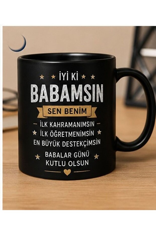Father's Day Special Black Porcelain Mug