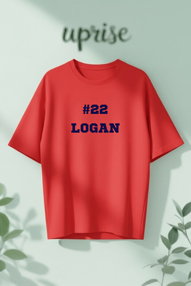 تي شيرت قطني كبير الحجم مطبوع عليه Off Campus Briar Logan