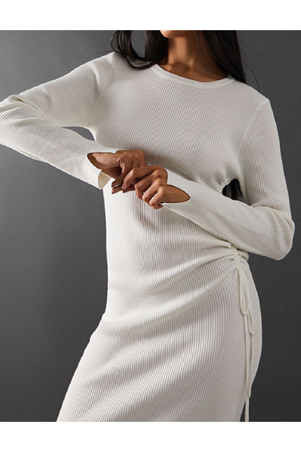 Rochie medie, Alb - 2