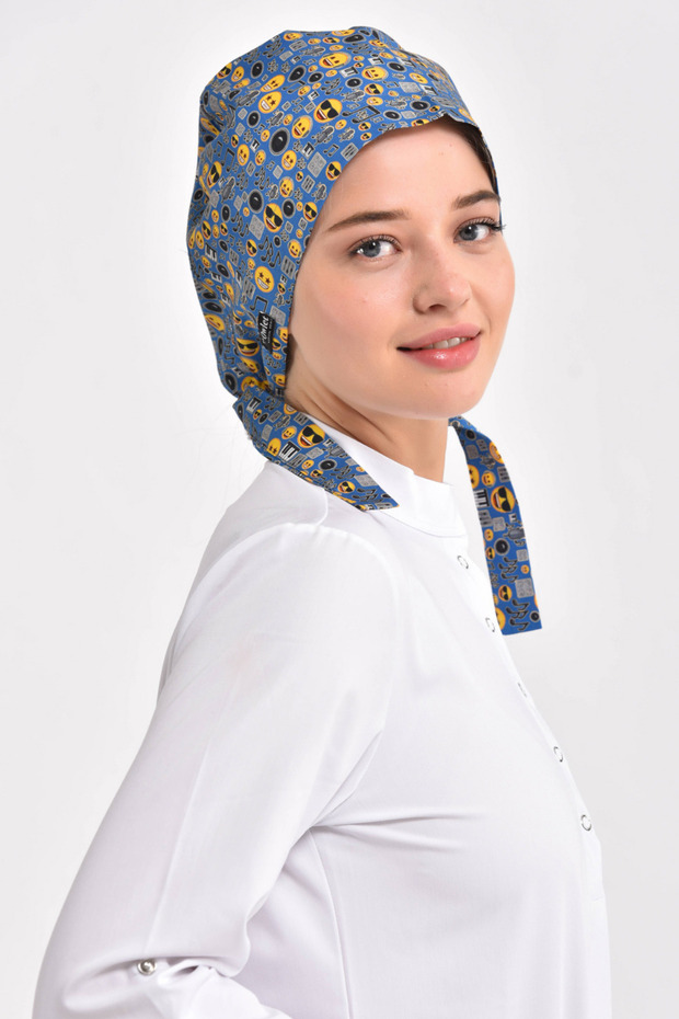 بونيه حجاب جراحي منقوش بالموسيقى