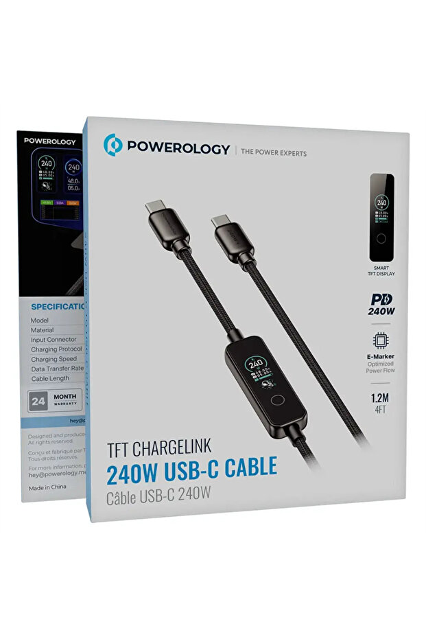 TFT Chargelink 240W USB-C Cable Black