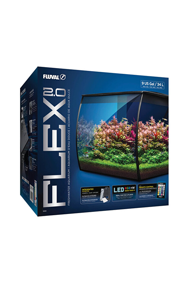 Flex 2.0 Aquarium Kit Black 34 L