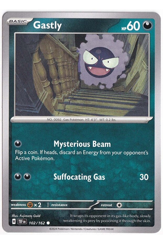 Gastly 102/162 - Temporal Forces - Card (Mint)