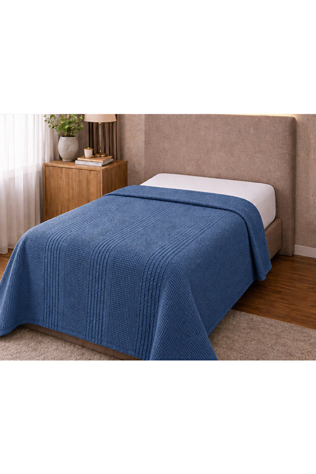 Bella Home Single Cotton Honeycomb Pique | 160X220 cm | Lightweight & Breathable | Summer and Comfortable
