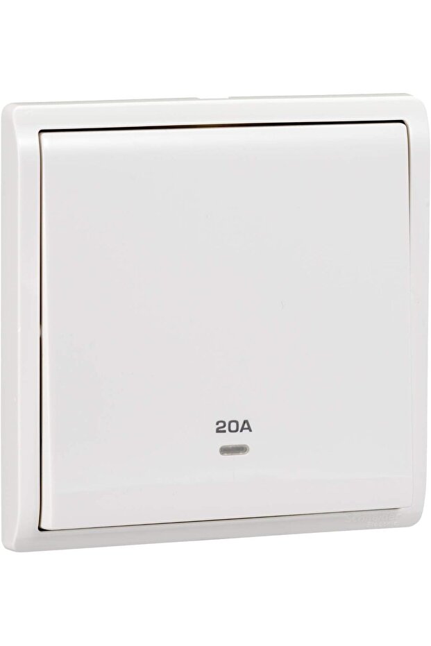 Pieno, 1 Gang, Double Pole Switch, 20 A, White, Double Pole, E8231D20N