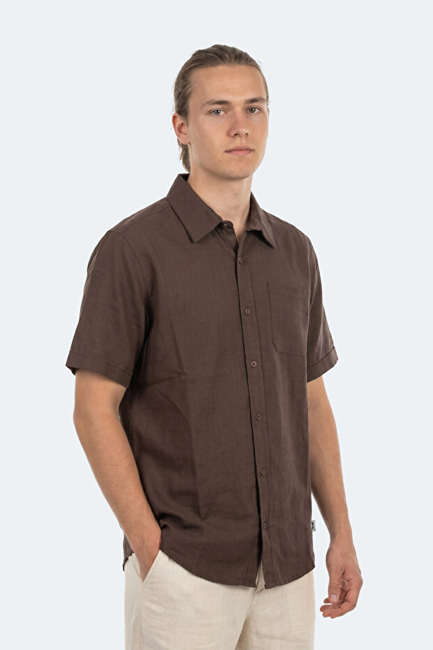 Kirtida Men's Brown Shirt