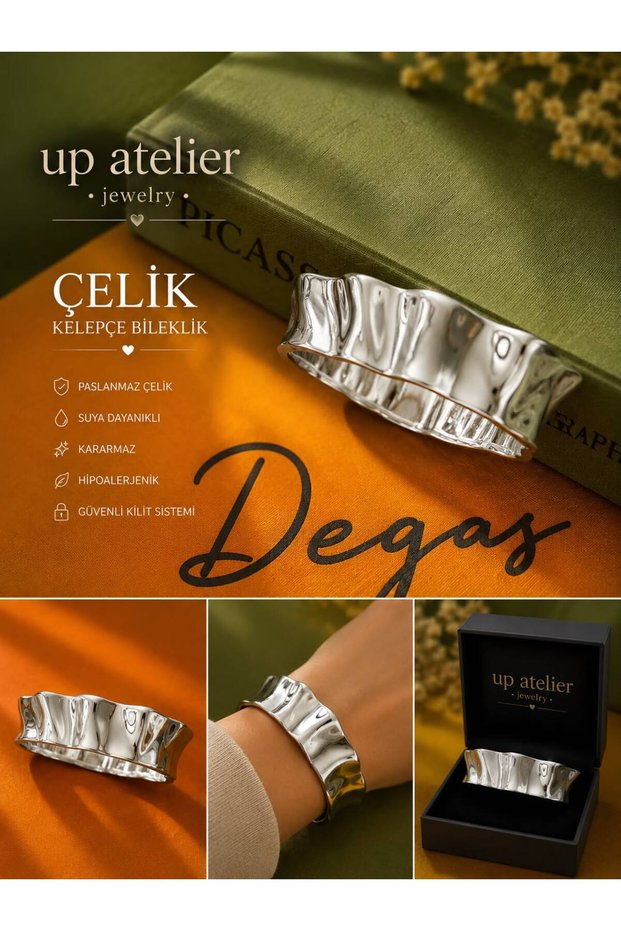 Modern Asymmetric Steel Bracelet
