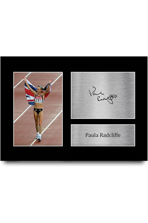 A4 Paula Radcliffe Great Britain Olympics Gifts Printed Signed Autograph Picture for Olympic Memorabilia Fans - A4