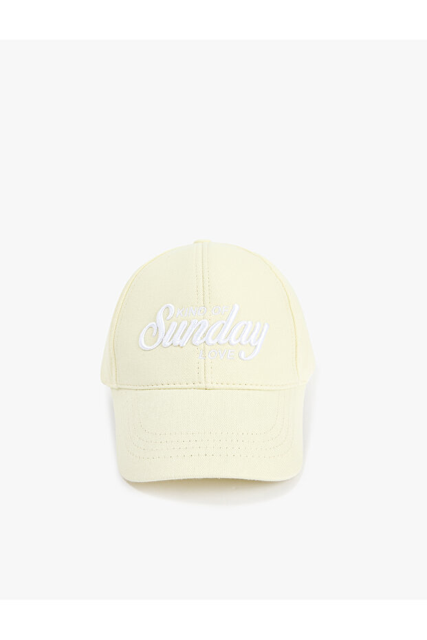 Cotton Embroidery Detailed Cap Hat