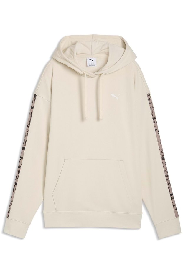 691822 Ess Graphics Animal Hoodie Women's Hooded Sweatshirt Beige