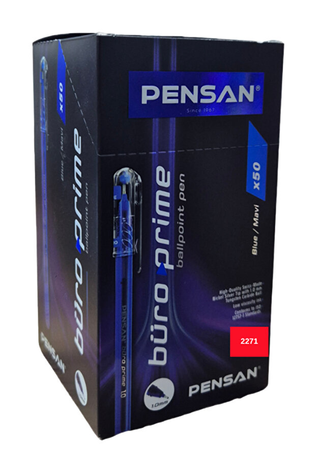 2271 Blue Büro Prime Ballpoint Pen 50Pcs