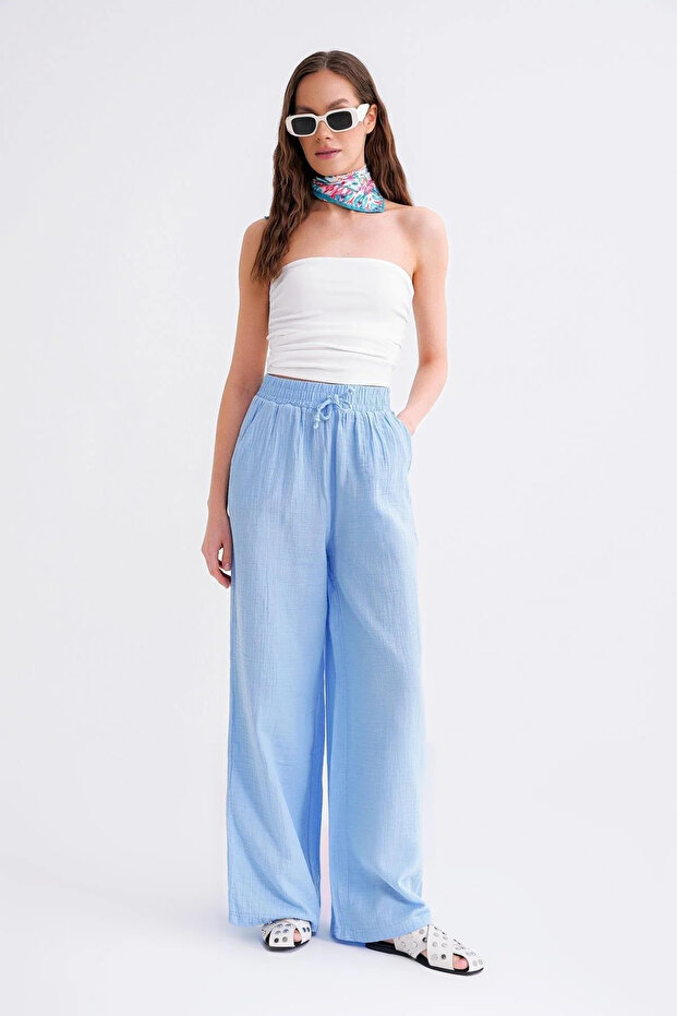 Women's Lined Wide Leg Trousers