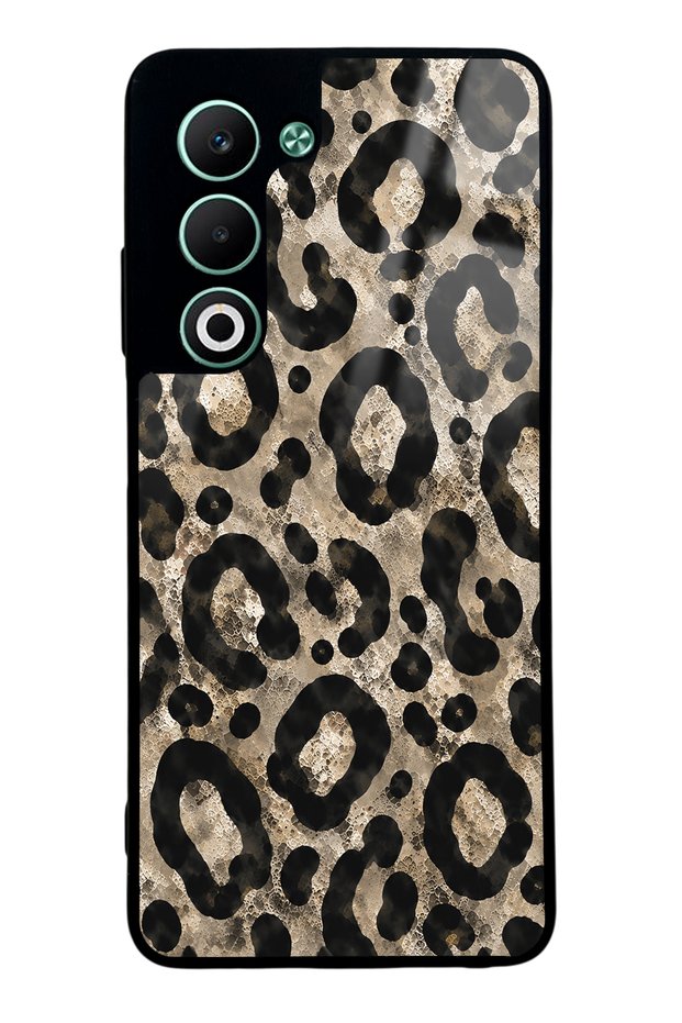 Oppo A5 5g Brown Leopard Design Glossy Phone Case
