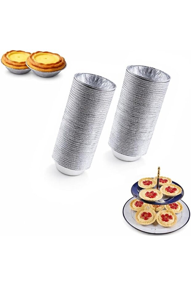 Aluminum Foil Pie Trays for Baking Delightful Tarts, Quiches, and Pudding Pies - Mini Pans for Culinary Creations