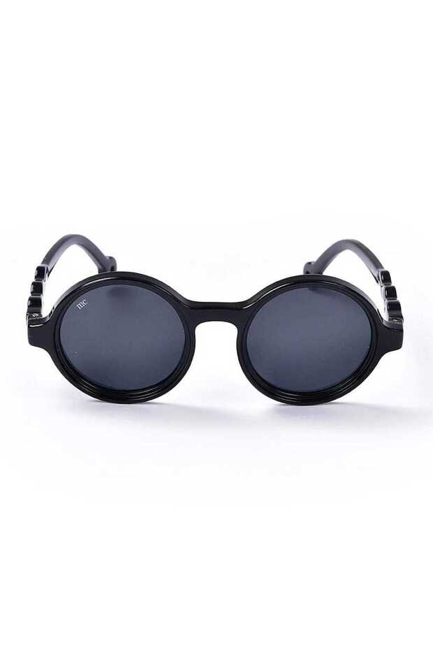 Mammacomica Round Frame Black Moon Polarized Unisex Kids Sunglasses Uv-400 Protected - 2-6 Years