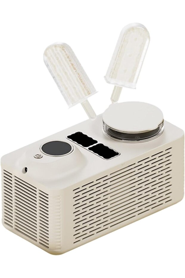 Mini Ice Pop Maker Machine - Portable Homemade Popsicle Maker for Countertop - Makes 2 Popsicles in 25 Minutes, Includes 4 Sticks - Ideal for Home, Camping, Office