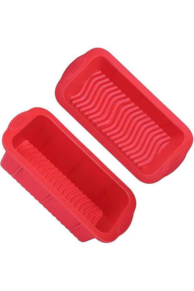 2 Pack Silicone Bread and Loaf Pans, Non-stick Bread Loaf Pans, Flexible Silicone Baking Molds for Breads
