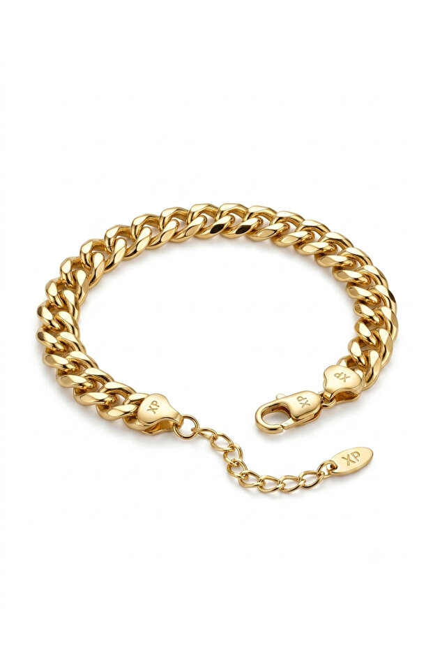 Tok Chain Detailed Steel Bracelet