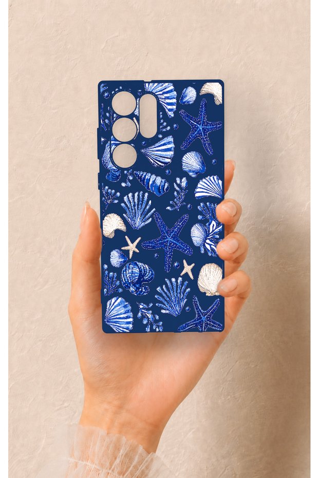 Samsung S22 Ultra Compatible Shell Patterned Silicone Case