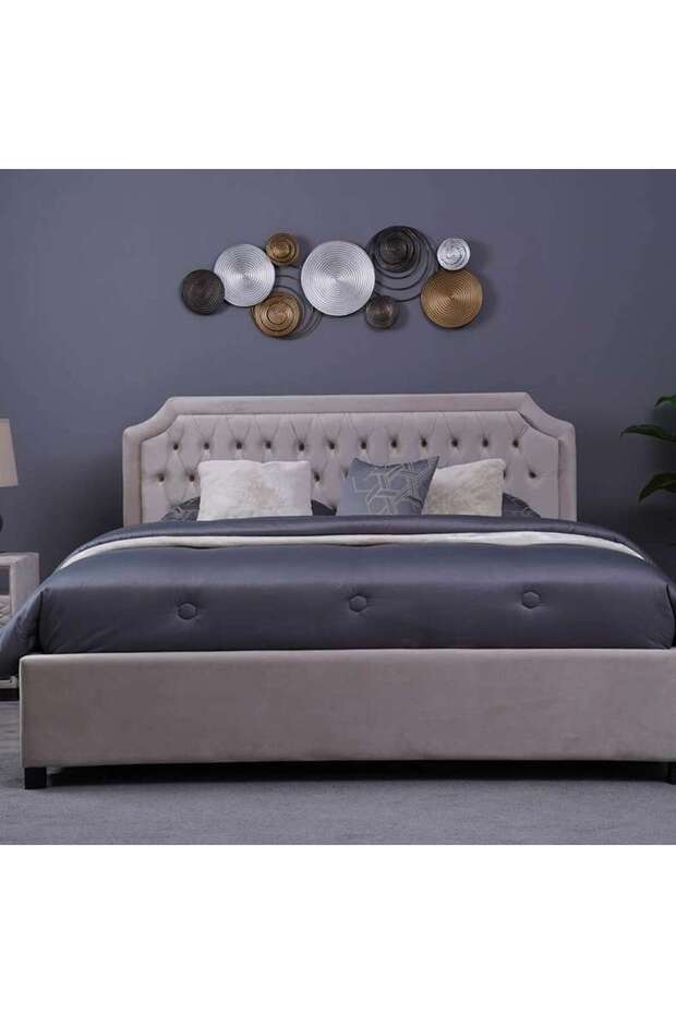 ANDROMEDA HEADBOARD VELVET BEIGE L-180 : H-125 CM