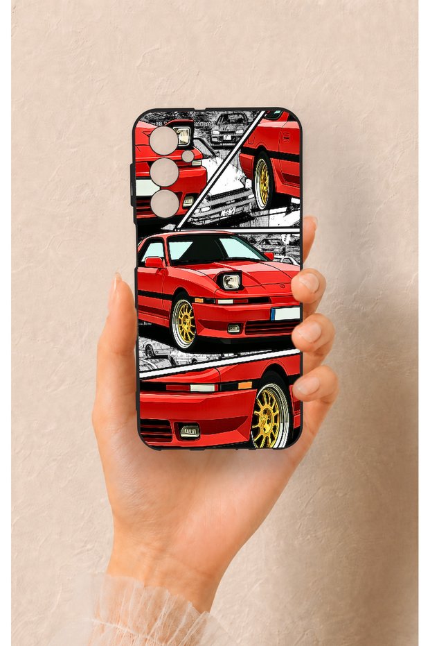 Samsung M34 Compatible Red Supra Patterned Silicone Case