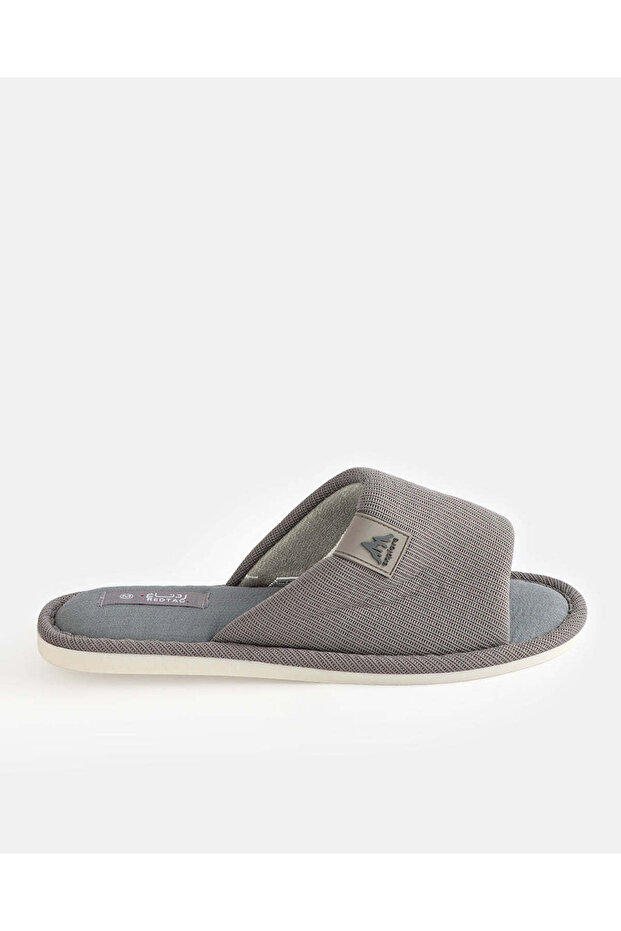 Men Grey Casual Bedroom Slippers
