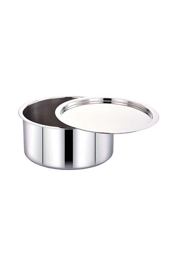 Stainless Steel Tope Pot 28cm 7L with Lid Stackable Polished Cookware for Kitchen