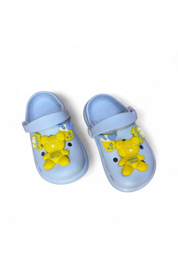 Blue Teddy Bear Children's Slippers Sandals Unisex Summer Comfortable Model