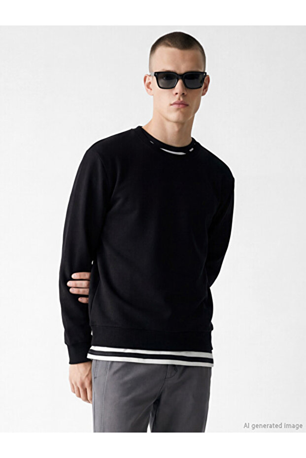 Esvab • Modern & Distinctive Zero Roba Collar Men's Sweatshirt