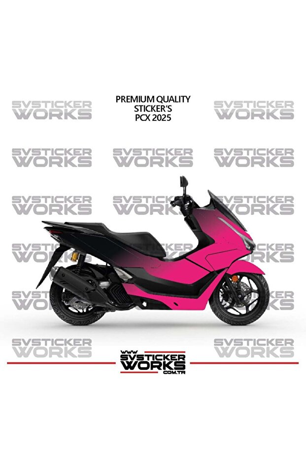 ملصق تزييني لدراجة هوندا PCX 2025، طقم جاهز لتزيين المحرك بلونين، جودة عالية
