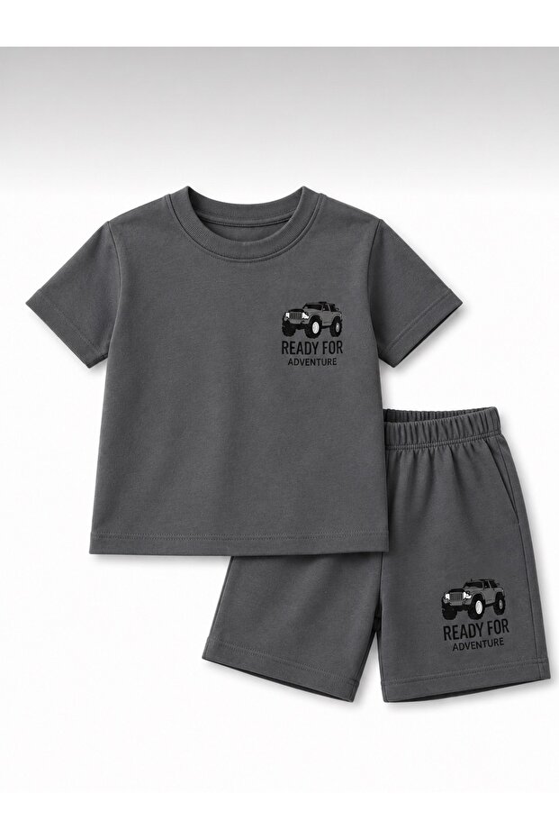 Boys' Summer T-Shirt Shorts Cotton Set