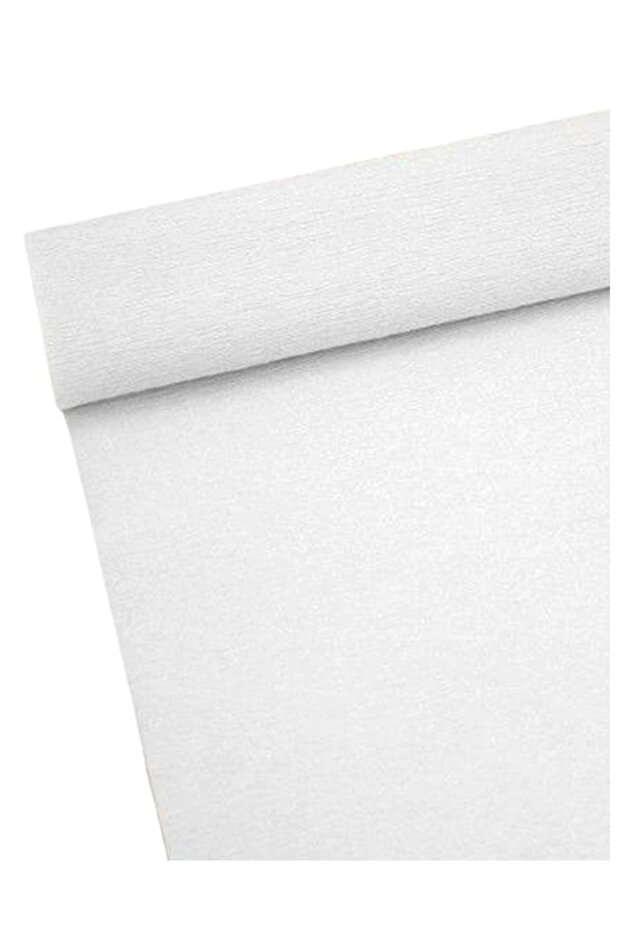 Florist Crepe Paper Flower Packaging 180Gr 2.5m White