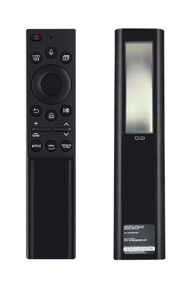 Original Voice Remote Control - BN59-01357A | Solar & USB-C Rechargeable | Full Function Replacement for Samsung 2021-2023 Smart TVs